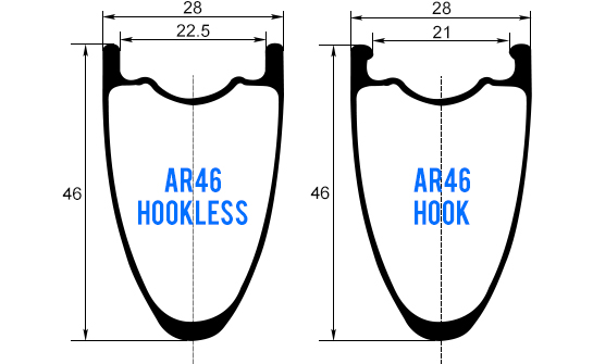 hookless road rims