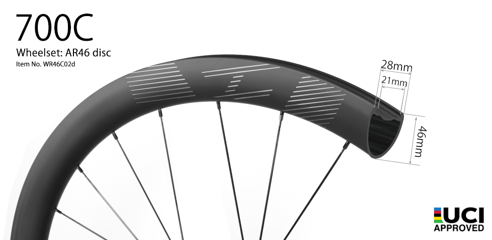 nek voorjaar berouw hebben AR46 Disc Carbon Road/CX/Gravel Wheelset - Light Bicycle
