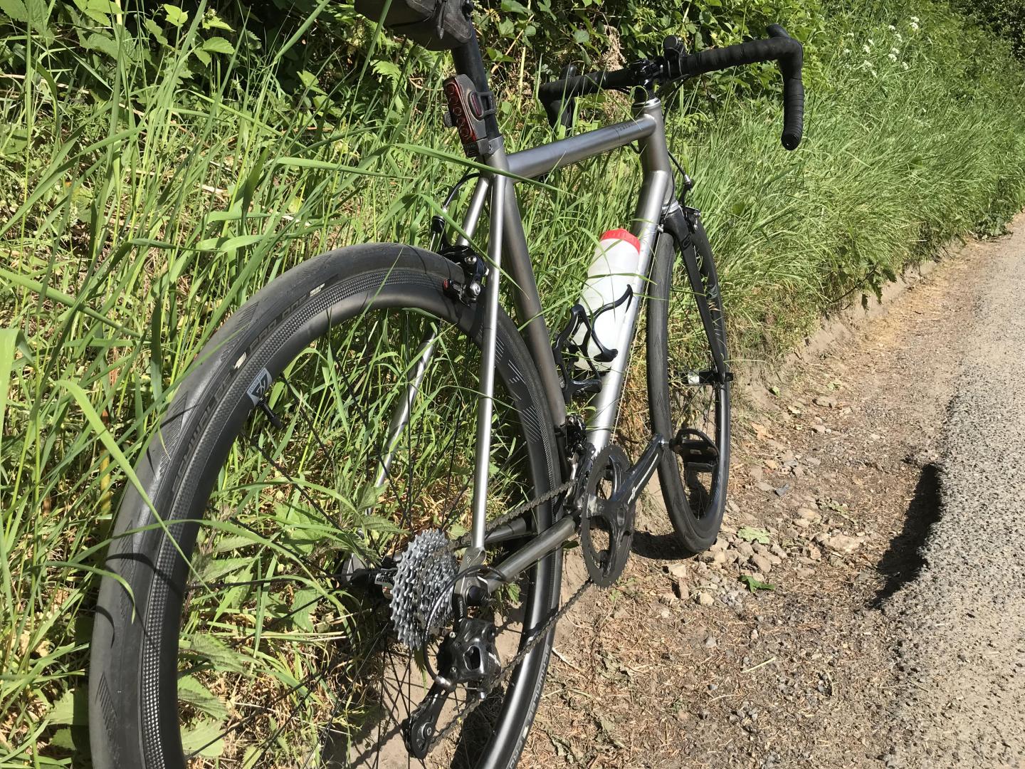 titanium v carbon road bike